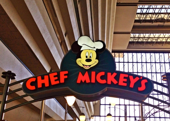 Chef Mickey's Sign